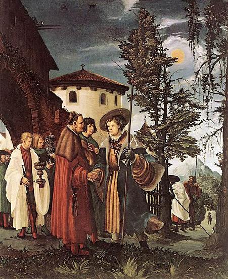 Albrecht Altdorfer St Florian Taking Leave of the Monastery oil painting picture
